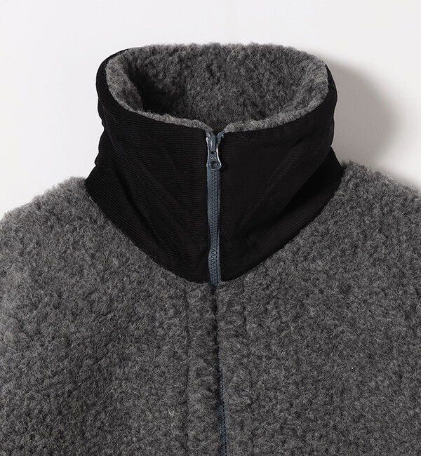 SHIPS any「Mouflon Mouflon: ボア ジップ スタンドカラー ブルゾン」|ブルゾン・スタジャン|