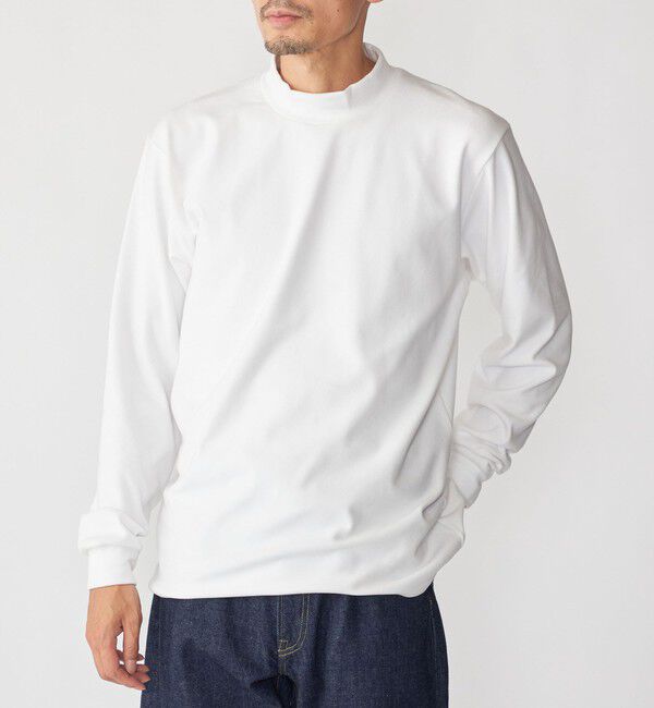 SHIPS「SHIPS: ソフト スムース ロングスリーブ」|Tシャツ・カットソー|オフホワイト