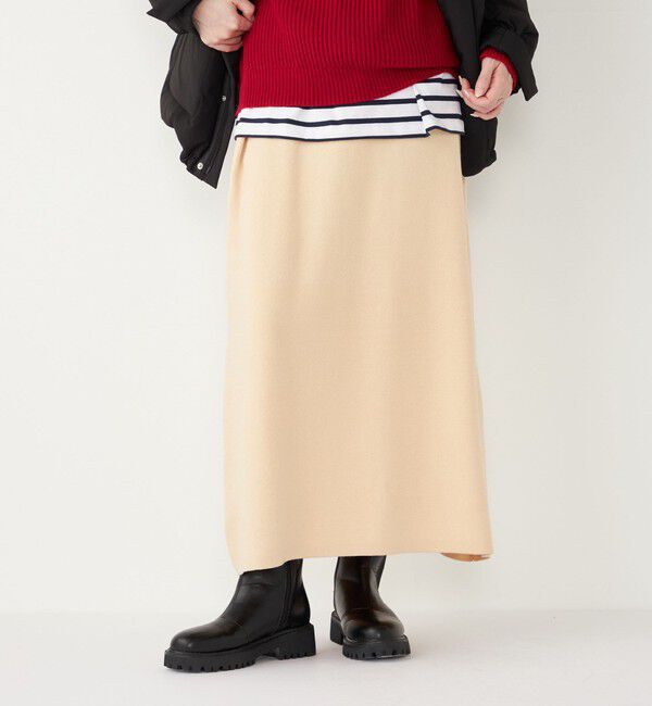 SHIPS Colors 「SHIPS Colors:〈手洗い可能〉スキッパー ニット &times; スカート セットアップ◇」|ニット・セーター|