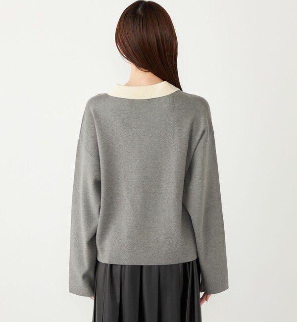 SHIPS Colors 「SHIPS Colors:〈手洗い可能〉スキッパー ニット &times; スカート セットアップ◇」|ニット・セーター|