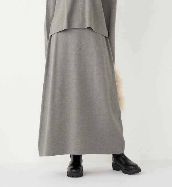 SHIPS Colors 「SHIPS Colors:〈手洗い可能〉スキッパー ニット &times; スカート セットアップ◇」|ニット・セーター|