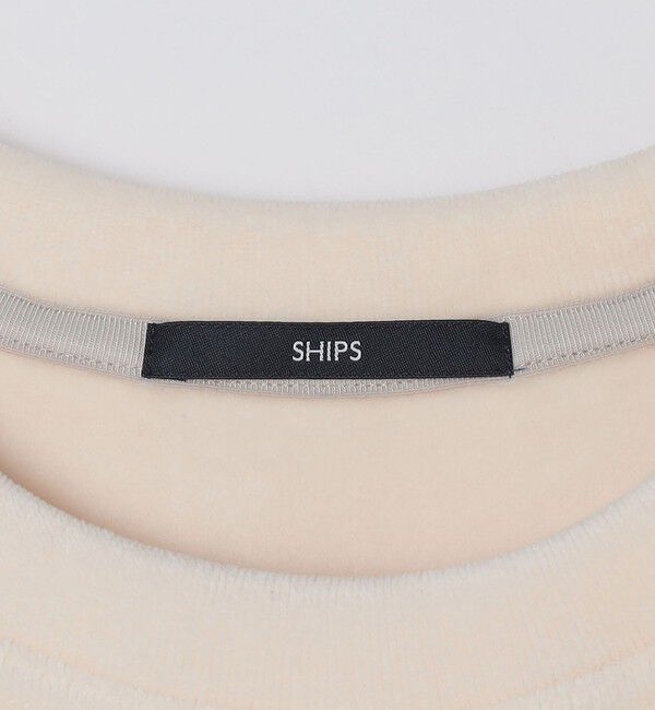 SHIPS「SHIPS: 〈手洗い可能〉ライト トリコット コーデュロイ クルーネック」|Tシャツ・カットソー|