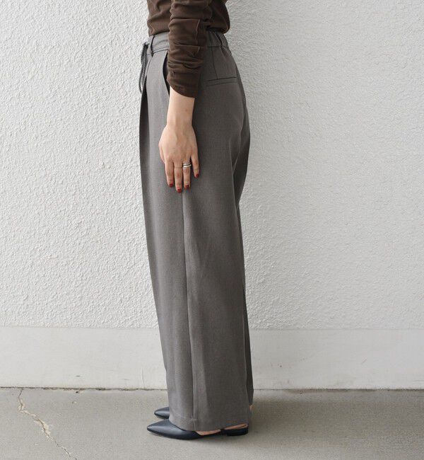 SHIPS Colors 「SHIPS Colors:〈手洗い可能〉ウールライクイージーワイドパンツ2（セットアップ対応可能）◇」|その他|