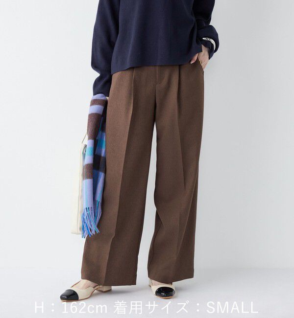 SHIPS Colors 「SHIPS Colors:〈手洗い可能〉ウールライクイージーワイドパンツ2（セットアップ対応可能）◇」|その他|