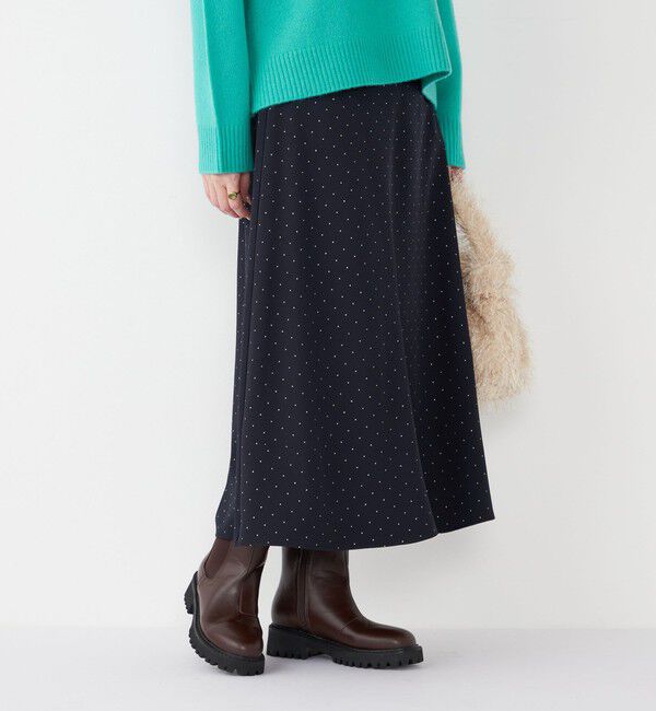 SHIPS Colors 「SHIPS Colors:〈手洗い可能〉グリッタードット フレアスカート」|フレア|