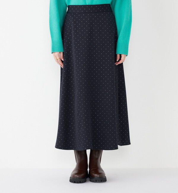 SHIPS Colors 「SHIPS Colors:〈手洗い可能〉グリッタードット フレアスカート」|フレア|