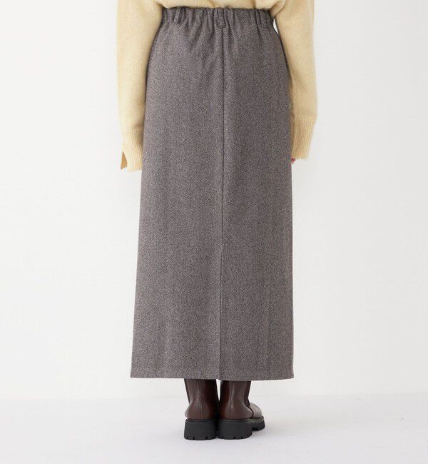 SHIPS Colors 「SHIPS Colors:〈手洗い可能〉ジャージー へリボーン / チェック タイトスカート」|スカート|