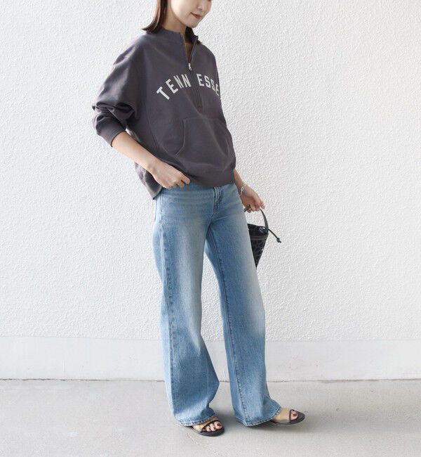 SHIPS for women「【SHIPS別注】TENNESSEE:〈洗濯機可能〉ハーフ ジップ スウェット」|スウェット・ジャージ|