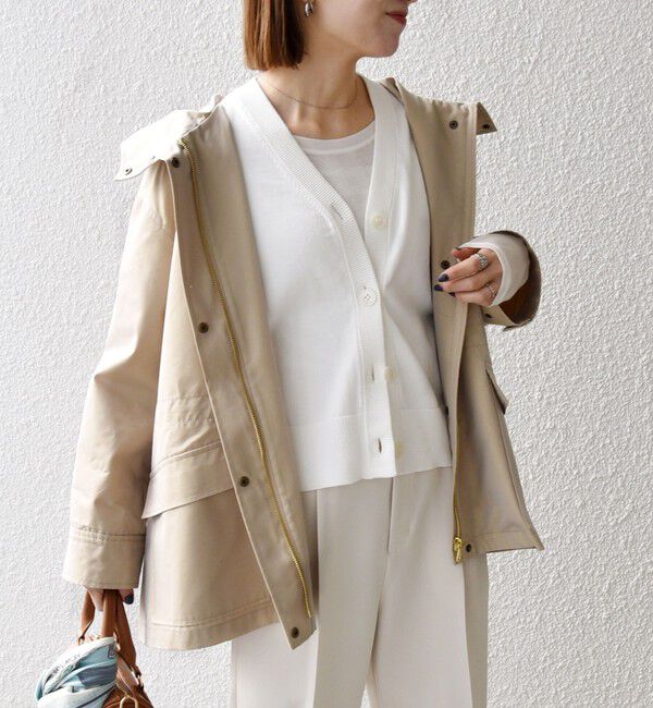 SHIPS any「SHIPS any:〈手洗い可能〉シャンブレー テントライン フード コート」|その他|