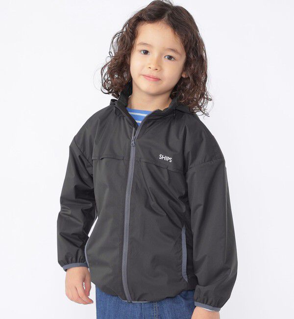 SHIPS KIDS「SHIPS KIDS:100～130cm /〈撥水/洗濯機可能〉ジップアップ パーカ」|ブルゾン・スタジャン|