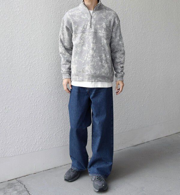 SHIPS any「SHIPS any:〈洗濯機可能〉コットン ジャガード ハーフジップ 裏毛 スウェット(セットアップ対応)◇」|スウェット・ジャージ|