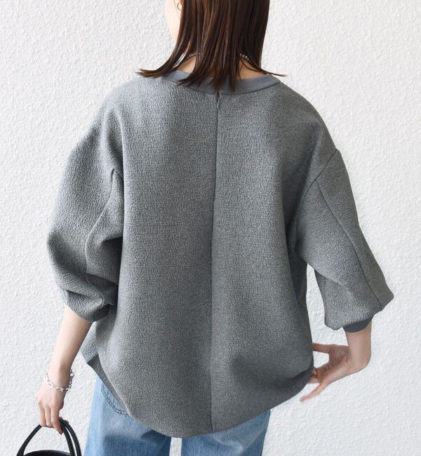 SHIPS for women「〈手洗い可能〉ダブル フェイス ニット リブ コンビ プルオーバー」|Tシャツ・カットソー|