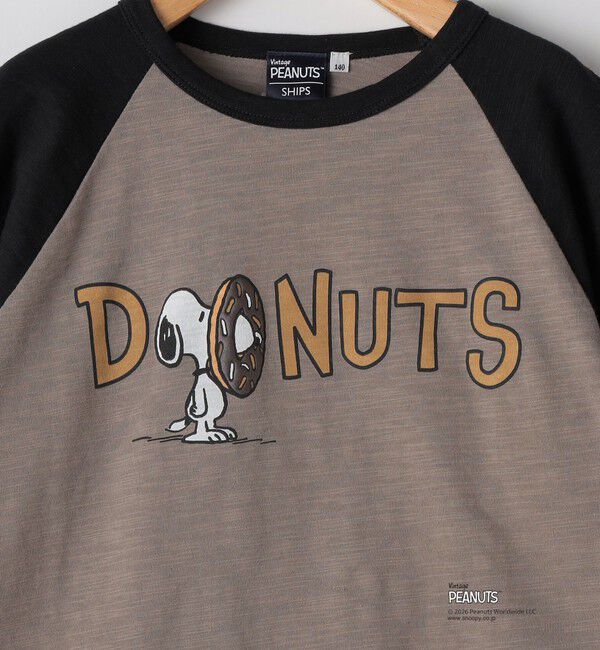 SHIPS KIDS「SHIPS KIDS:140～160cm /PEANUTS スヌーピー フットボール プリント Tシャツ」|Tシャツ・カットソー|