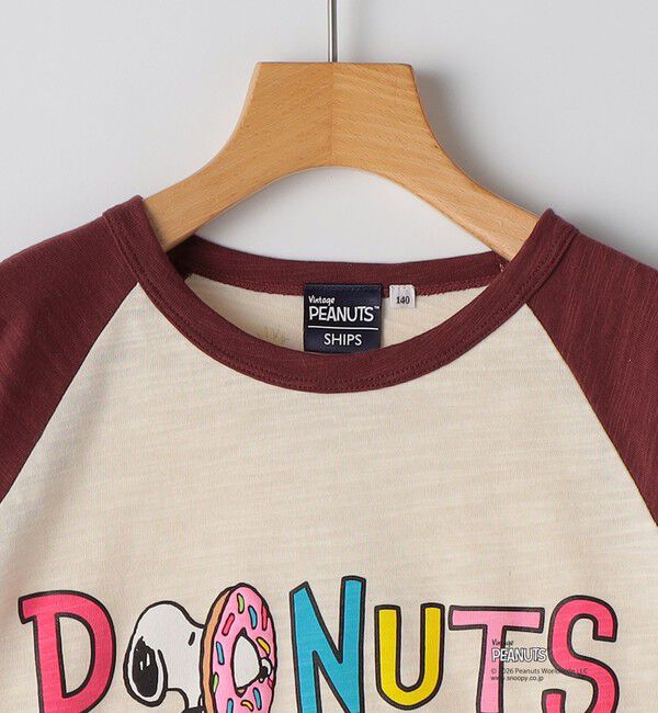SHIPS KIDS「SHIPS KIDS:140～160cm /PEANUTS スヌーピー フットボール プリント Tシャツ」|Tシャツ・カットソー|