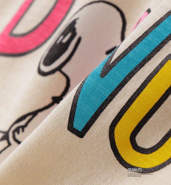SHIPS KIDS「SHIPS KIDS:140～160cm /PEANUTS スヌーピー フットボール プリント Tシャツ」|Tシャツ・カットソー|