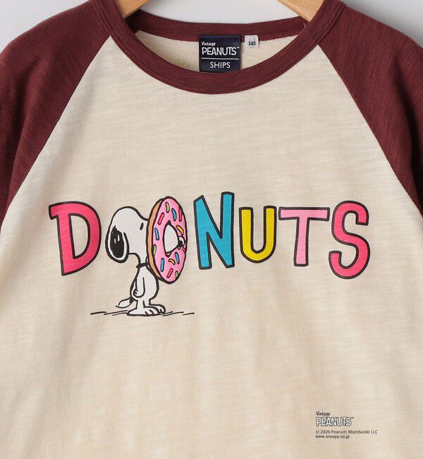 SHIPS KIDS「SHIPS KIDS:140～160cm /PEANUTS スヌーピー フットボール プリント Tシャツ」|Tシャツ・カットソー|