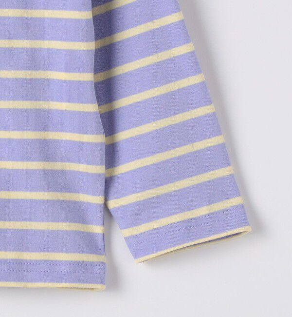 SHIPS Colors 「SHIPS Colors:80～130cm /〈洗濯機可能〉ボーダー ロゴ 刺繍 ロンT」|Tシャツ・カットソー|