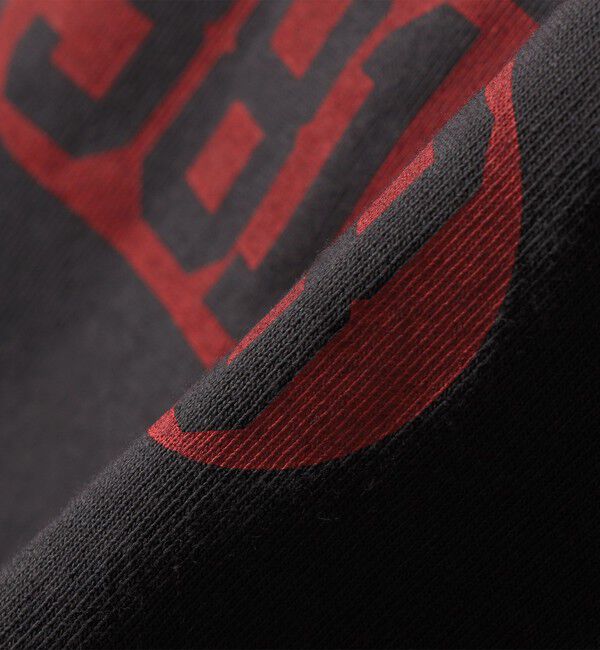 SHIPS any「【SHIPS any別注】Collegiate Pacific:〈洗濯機可能〉V ガゼット プリント & 刺繍 Tシャツ」|Tシャツ・カットソー|