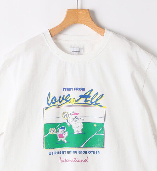 SHIPS KIDS「ARCH&LINE:155～165cm / オーガニックコットン プリント Tシャツ」|Tシャツ・カットソー|