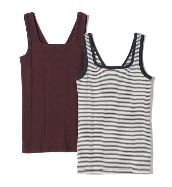 SHIPS for women「《予約》【SHIPS別注】miller: 2パック 2WAY タンクトップ」|タンクトップ|