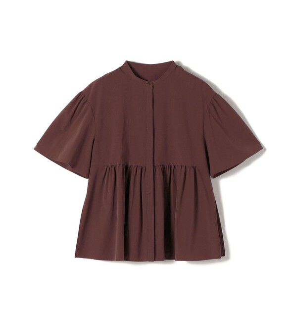 SHIPS for women「《予約》〈接触冷感 / 撥水加工〉TEXBRID(R) タフタ ショート スリーブ 羽織 シャツ」|シャツ・ブラウス|