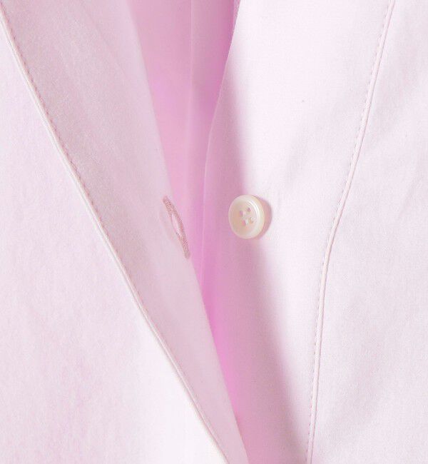 SHIPS for women「《予約》〈手洗い可能〉無地/ストライプ スキッパー サイド スリット 半袖 シャツ」|シャツ・ブラウス|