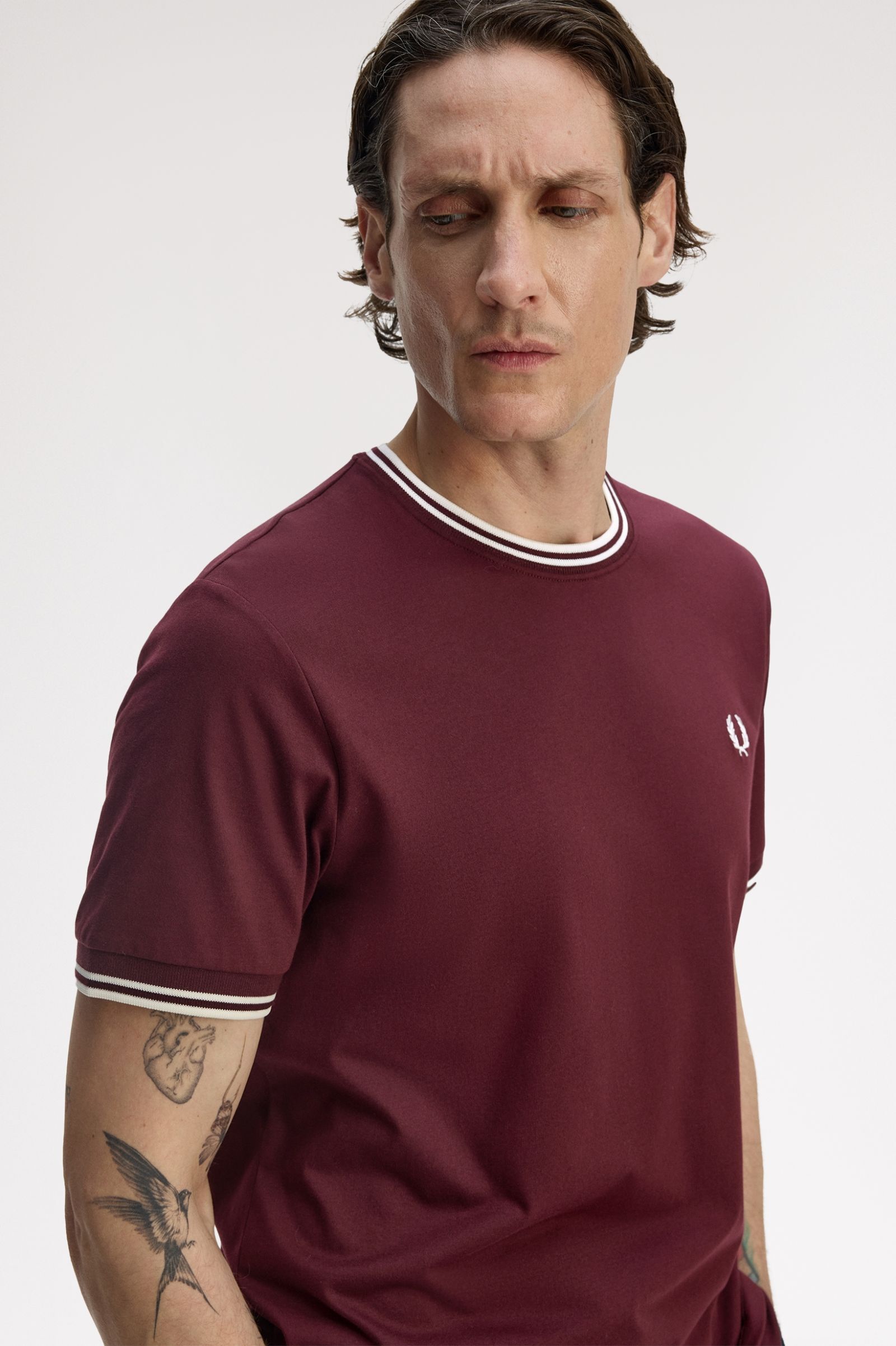 FRED PERRY 「Twin Tipped T-Shirt」|Tシャツ・カットソー|OXBLOOD
