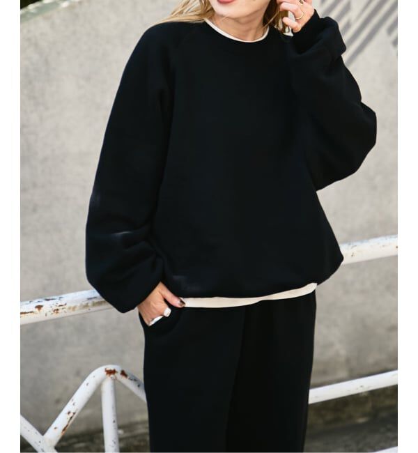 OUTDOOR PRODUCTS Usual Things「DISCUS ex CREWNECK SWEATSHIRTS」|スウェット・ジャージ|ブラック