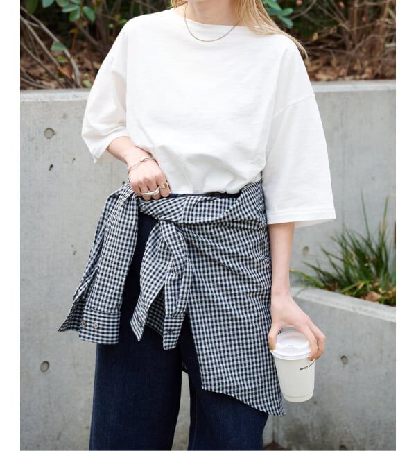 OUTDOOR PRODUCTS Usual Things「≪予約≫スラブテンジク 五分袖TEE」|Tシャツ・カットソー|