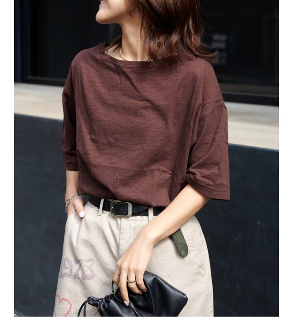 OUTDOOR PRODUCTS Usual Things「≪予約≫スラブテンジク 五分袖TEE」|Tシャツ・カットソー|