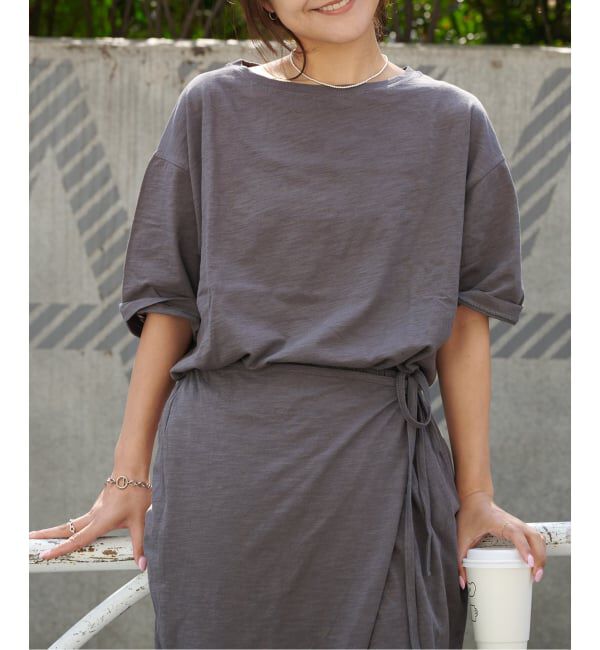 OUTDOOR PRODUCTS Usual Things「≪予約≫スラブテンジク 五分袖TEE」|Tシャツ・カットソー|