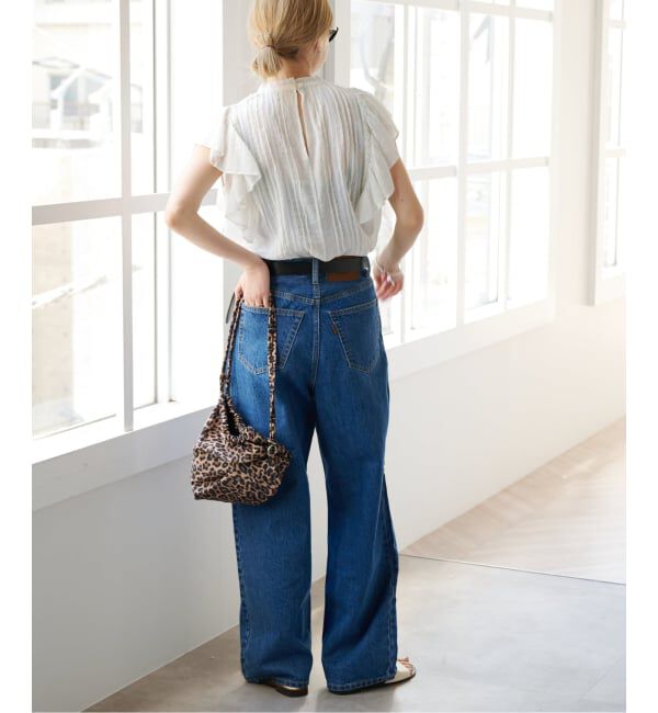 OUTDOOR PRODUCTS Usual Things「≪予約≫コットンレーストリムラッフルブラウス」|シャツ・ブラウス|