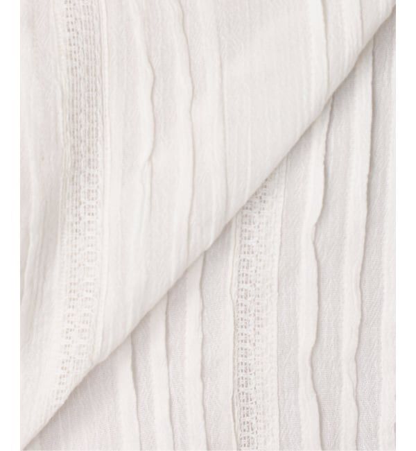 OUTDOOR PRODUCTS Usual Things「≪予約≫コットンレーストリムラッフルブラウス」|シャツ・ブラウス|