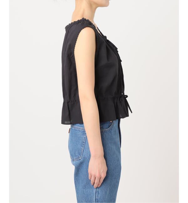 OUTDOOR PRODUCTS Usual Things「≪予約≫ピンタックレースノースリブラウス」|シャツ・ブラウス|