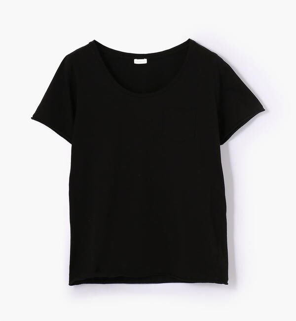 GALERIE VIE「コットン ラウンドネックプルオーバー」|Tシャツ・カットソー|19 ブラック
