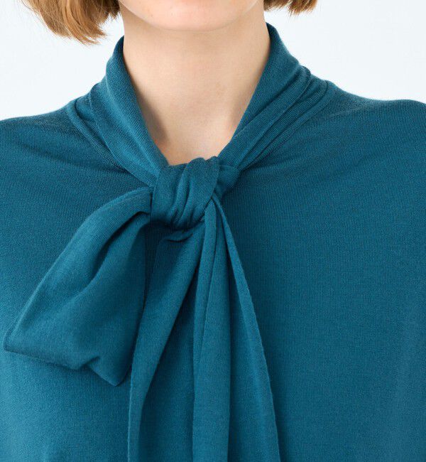 Ballsey「スーパーエクストラファインウール ボウタイプルオーバー」|ニット・セーター|