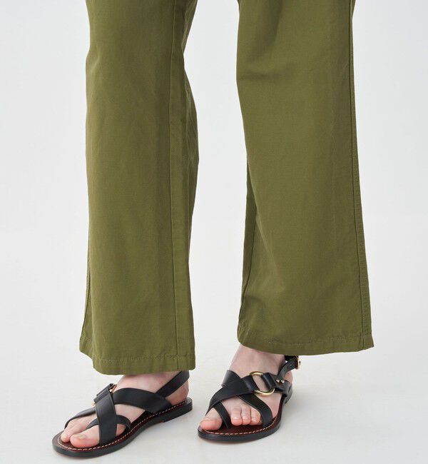 MACPHEE「コットンリネンカルゼ ベルテッドパンツ」|その他|