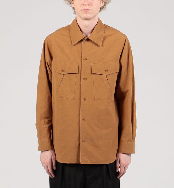 TOMORROWLAND MENS「コットンリネンウェザー ダブルポケットシャツ」|シャツ・ブラウス|