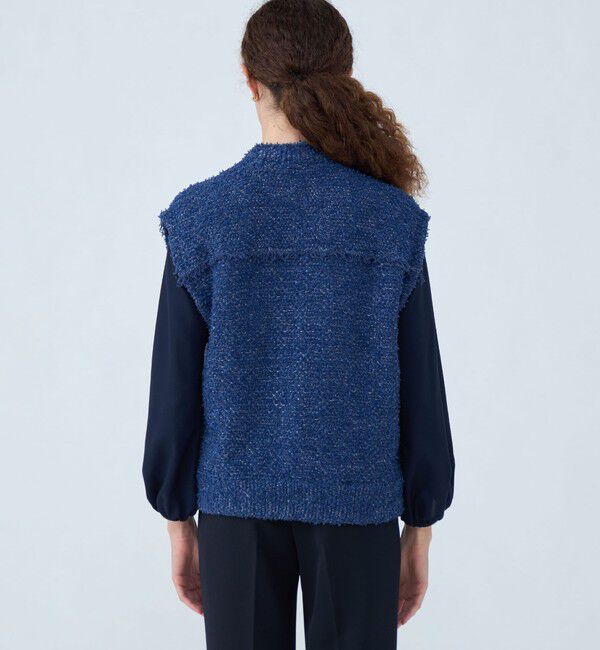 Ballsey「ミックスツイード クルーネックベスト」|ベスト・ジレ|