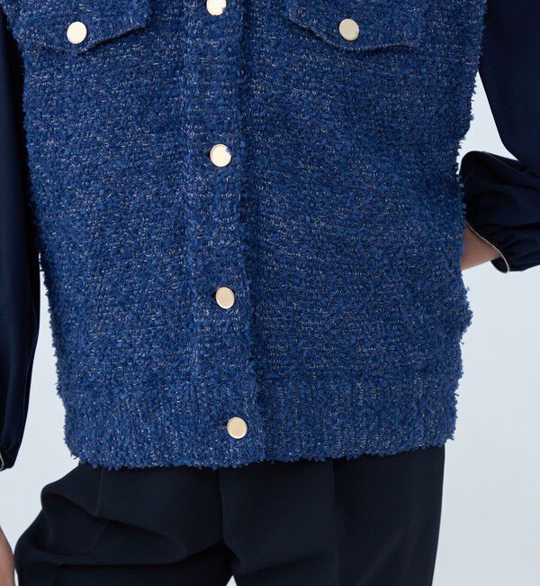 Ballsey「ミックスツイード クルーネックベスト」|ベスト・ジレ|