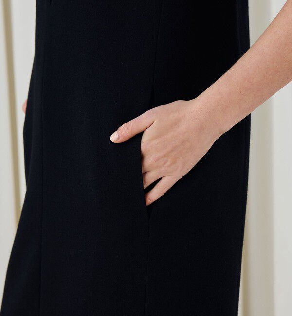 DES PRES「ウールジョーゼット ノースリーブワンピース」|ワンピース|