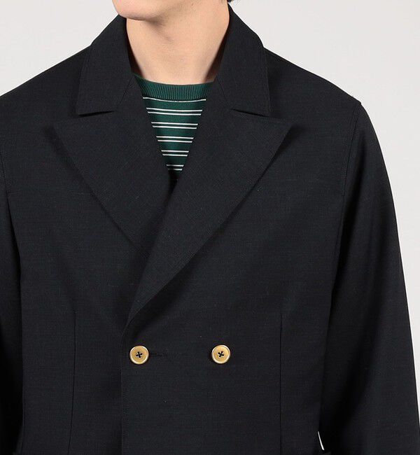TOMORROWLAND MENS「シェットランドウール ダブルブレステッド 4Bジャケット」|テーラードジャケット|