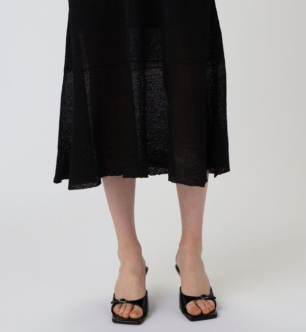 DES PRES「クレープニット フレアワンピース」|ワンピース|