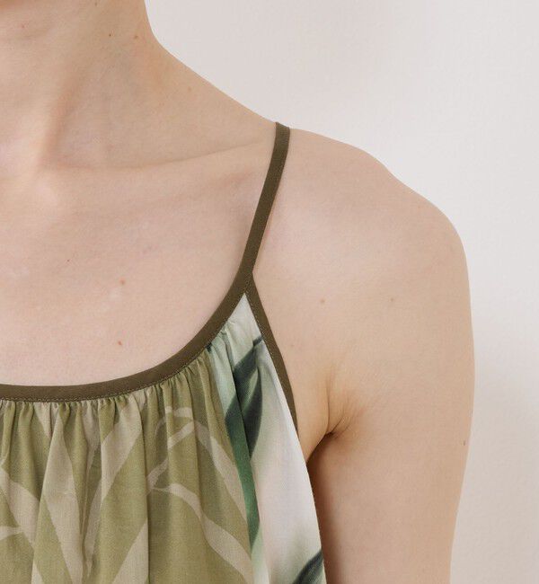 GALERIE VIE「コースタルフローラプリント ギャザーキャミソールワンピース」|ワンピース|