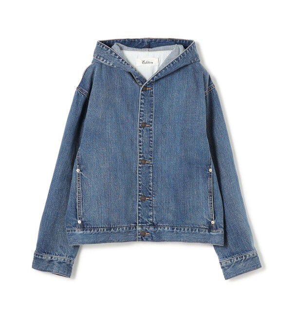 Edition「エッセンシャルデニム フーデットブルゾン」|ブルゾン・スタジャン|63 ライトブルー