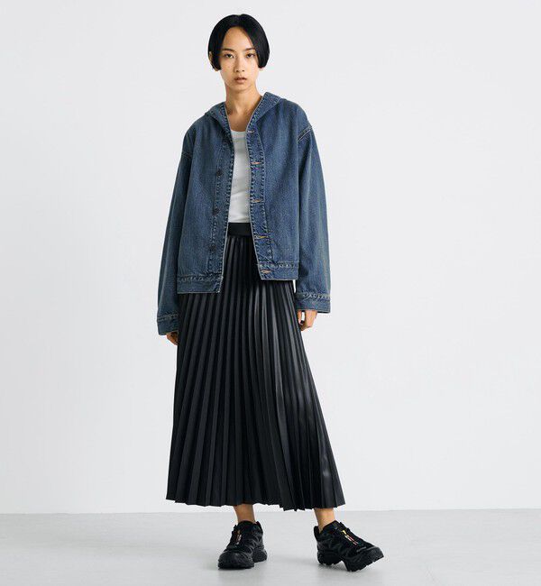 Edition「エッセンシャルデニム フーデットブルゾン」|ブルゾン・スタジャン|