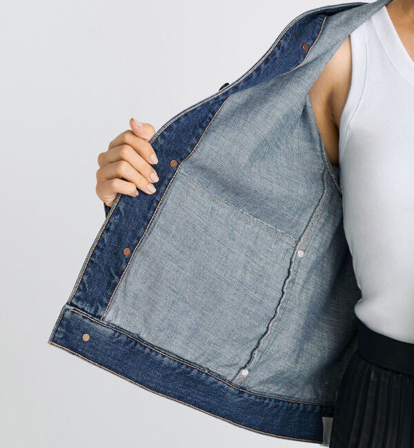 Edition「エッセンシャルデニム フーデットブルゾン」|ブルゾン・スタジャン|