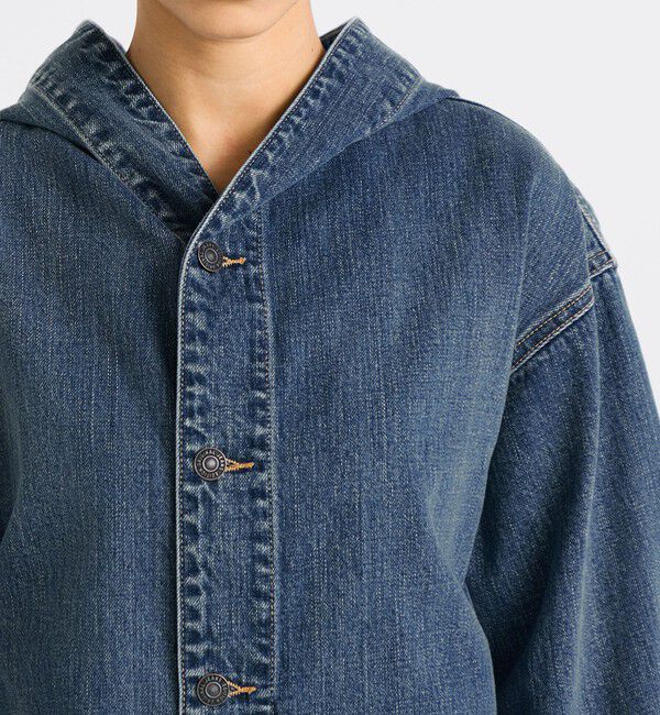 Edition「エッセンシャルデニム フーデットブルゾン」|ブルゾン・スタジャン|