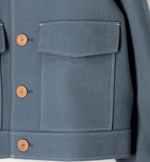 CABaN「ドライウール ショートブルゾン」|ダッフルコート|