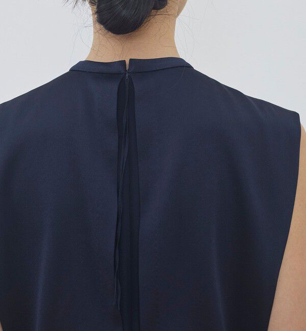 DES PRES「サテンジョーゼット ハイウエストオールインワン」|オールインワン|